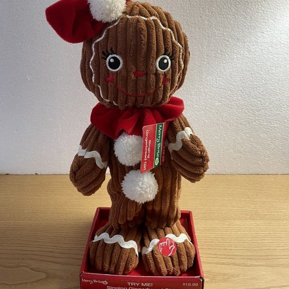 Merry Brite Gingerbread Girl Plush Dancing Singing Animated Dan Dee New Works! - Picture 1 of 8